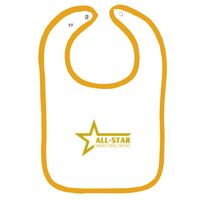 Infant Contrast Trim Terry Bib Thumbnail