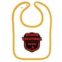 Infant Contrast Trim Terry Bib Thumbnail