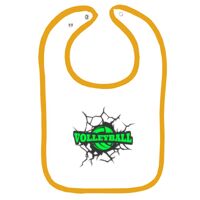 Infant Contrast Trim Terry Bib Thumbnail