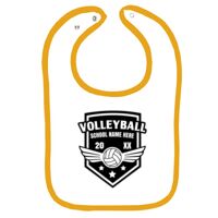 Infant Contrast Trim Terry Bib Thumbnail