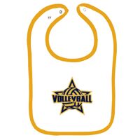 Infant Contrast Trim Terry Bib Thumbnail