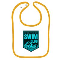 Infant Contrast Trim Terry Bib Thumbnail