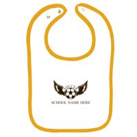 Infant Contrast Trim Terry Bib Thumbnail