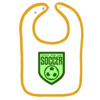 Infant Contrast Trim Terry Bib Thumbnail