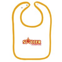 Infant Contrast Trim Terry Bib Thumbnail