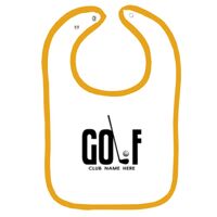 Infant Contrast Trim Terry Bib Thumbnail