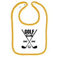 Infant Contrast Trim Terry Bib Thumbnail