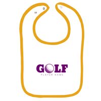 Infant Contrast Trim Terry Bib Thumbnail