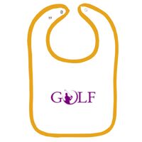 Infant Contrast Trim Terry Bib Thumbnail