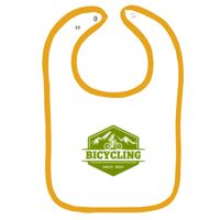 Infant Contrast Trim Terry Bib Thumbnail