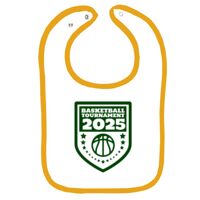 Infant Contrast Trim Terry Bib Thumbnail