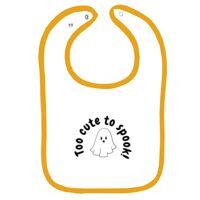 Infant Contrast Trim Terry Bib Thumbnail