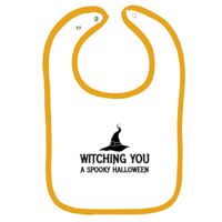 Infant Contrast Trim Terry Bib Thumbnail