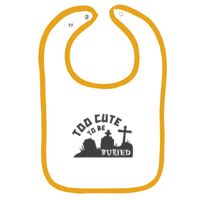 Infant Contrast Trim Terry Bib Thumbnail