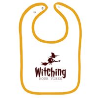 Infant Contrast Trim Terry Bib Thumbnail