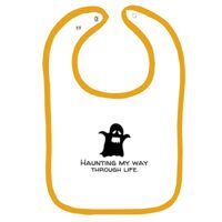 Infant Contrast Trim Terry Bib Thumbnail