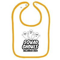 Infant Contrast Trim Terry Bib Thumbnail