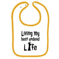 Infant Contrast Trim Terry Bib Thumbnail