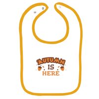 Infant Contrast Trim Terry Bib Thumbnail