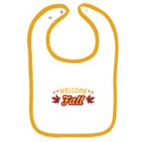 Infant Contrast Trim Terry Bib Thumbnail