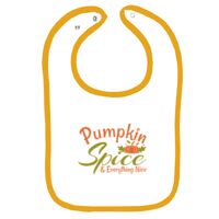 Infant Contrast Trim Terry Bib Thumbnail