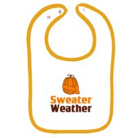 Infant Contrast Trim Terry Bib Thumbnail