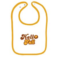 Infant Contrast Trim Terry Bib Thumbnail