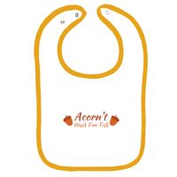 Infant Contrast Trim Terry Bib Thumbnail
