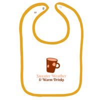 Infant Contrast Trim Terry Bib Thumbnail