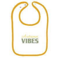 Infant Contrast Trim Terry Bib Thumbnail