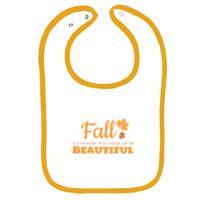 Infant Contrast Trim Terry Bib Thumbnail