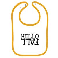 Infant Contrast Trim Terry Bib Thumbnail