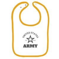 Infant Contrast Trim Terry Bib Thumbnail