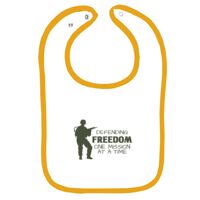 Infant Contrast Trim Terry Bib Thumbnail