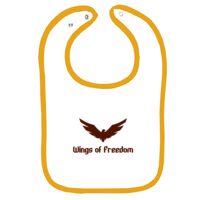 Infant Contrast Trim Terry Bib Thumbnail