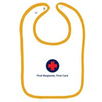 Infant Contrast Trim Terry Bib Thumbnail