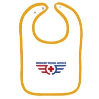 Infant Contrast Trim Terry Bib Thumbnail