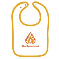 Infant Contrast Trim Terry Bib Thumbnail