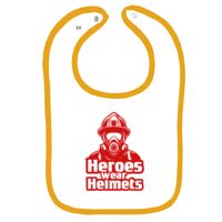 Infant Contrast Trim Terry Bib Thumbnail