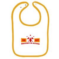 Infant Contrast Trim Terry Bib Thumbnail