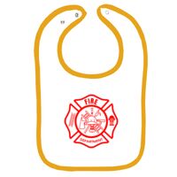 Infant Contrast Trim Terry Bib Thumbnail