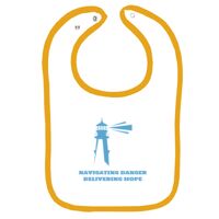 Infant Contrast Trim Terry Bib Thumbnail