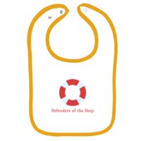 Infant Contrast Trim Terry Bib Thumbnail