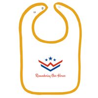 Infant Contrast Trim Terry Bib Thumbnail