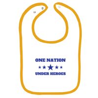 Infant Contrast Trim Terry Bib Thumbnail