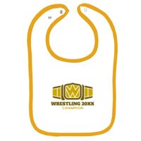 Infant Contrast Trim Terry Bib Thumbnail