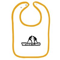 Infant Contrast Trim Terry Bib Thumbnail