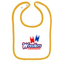 Infant Contrast Trim Terry Bib Thumbnail