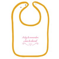 Infant Contrast Trim Terry Bib Thumbnail