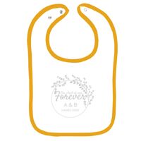 Infant Contrast Trim Terry Bib Thumbnail